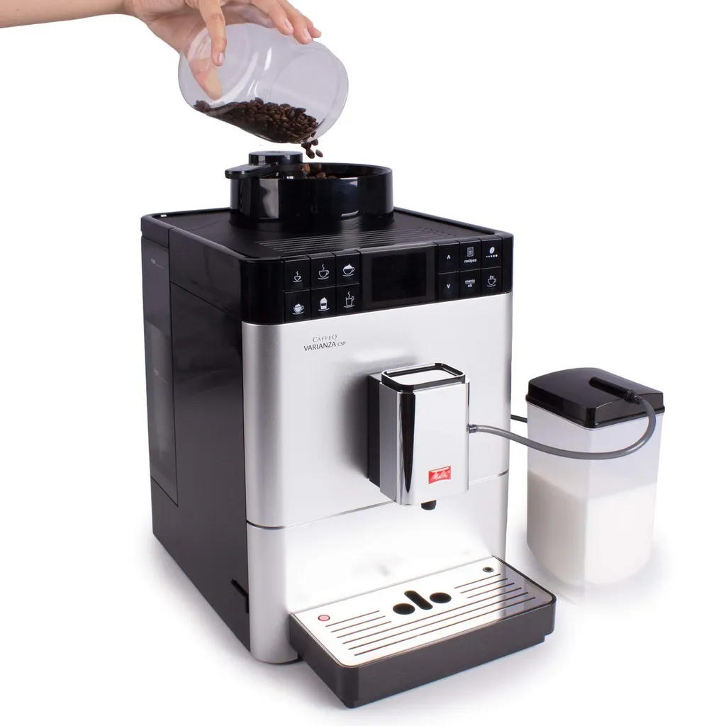 Melitta Caffeo Varianza CSP F570-101 Kaffeevollautomat Mit Milchbehälter, One Touch Funktion - Silber – Bild 9