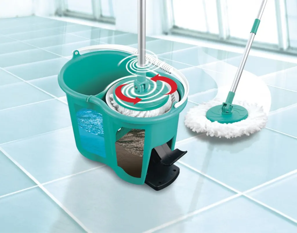 Maxxworld Wischmop Bodenwischer Set 2 Kammer Power Filtersystem Wischen Putzeimer Mopp NEU – Bild 15