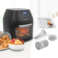 MediaShop PowerXL Air Fryer Multi-Function – Heißluft-Fritteuse Zum Frittieren Ohne Öl – 6-in-1 Auch Als Dörrautomat, Zum Grillen U. V. M. – Bis Zu 80% Weniger Fett