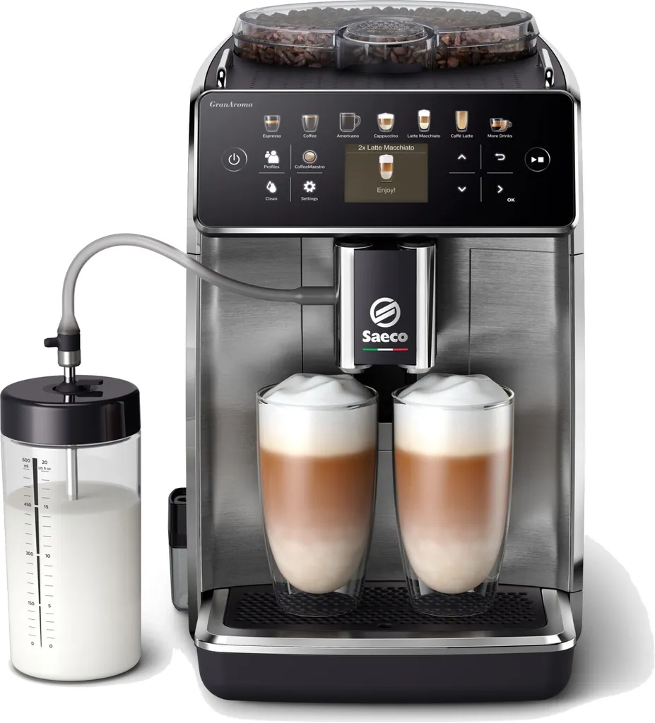 Philips Saeco SM6585/00 GranAroma Kaffeevollautomat Mit Farbigem Display Edelstahl – Bild 9