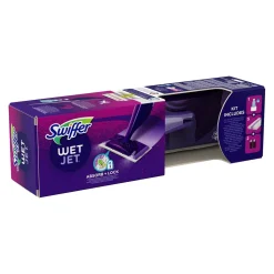 Procter & Gamble Swiffer WetJet Bodenwischer Starterpack - Wischtücher + Bodenreiniger (1er Pack)