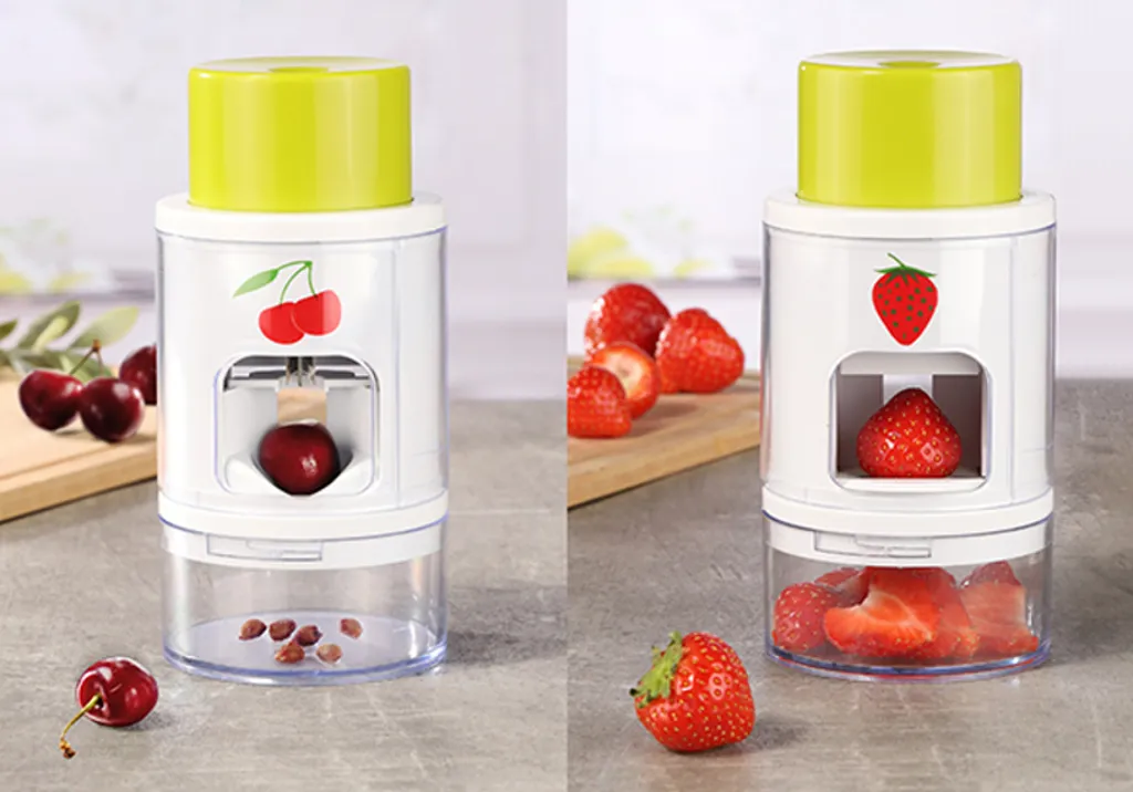 Haushalt International Kirschentkerner Und Erdbeerschneider