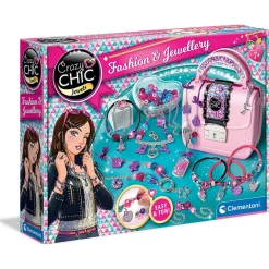 Clementoni Spielwaren Crazy Chic - Schmuck-Bastelset In Herz-Handtasche Schmuck-Bastelsets Basteln & Kreativitätsspielzeug