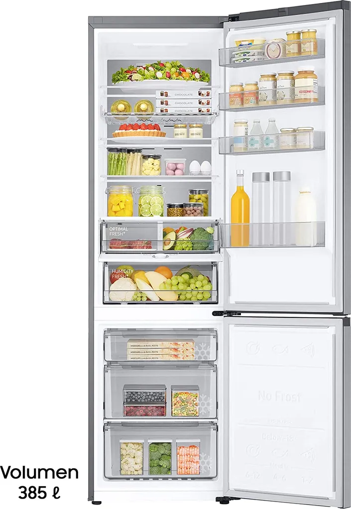 Samsung RB7300, Kühl-/Gefrierkombination, Premium Edelstahl Look, 203 Cm, 390 ℓ RL38T775CS9/EG – Bild 3