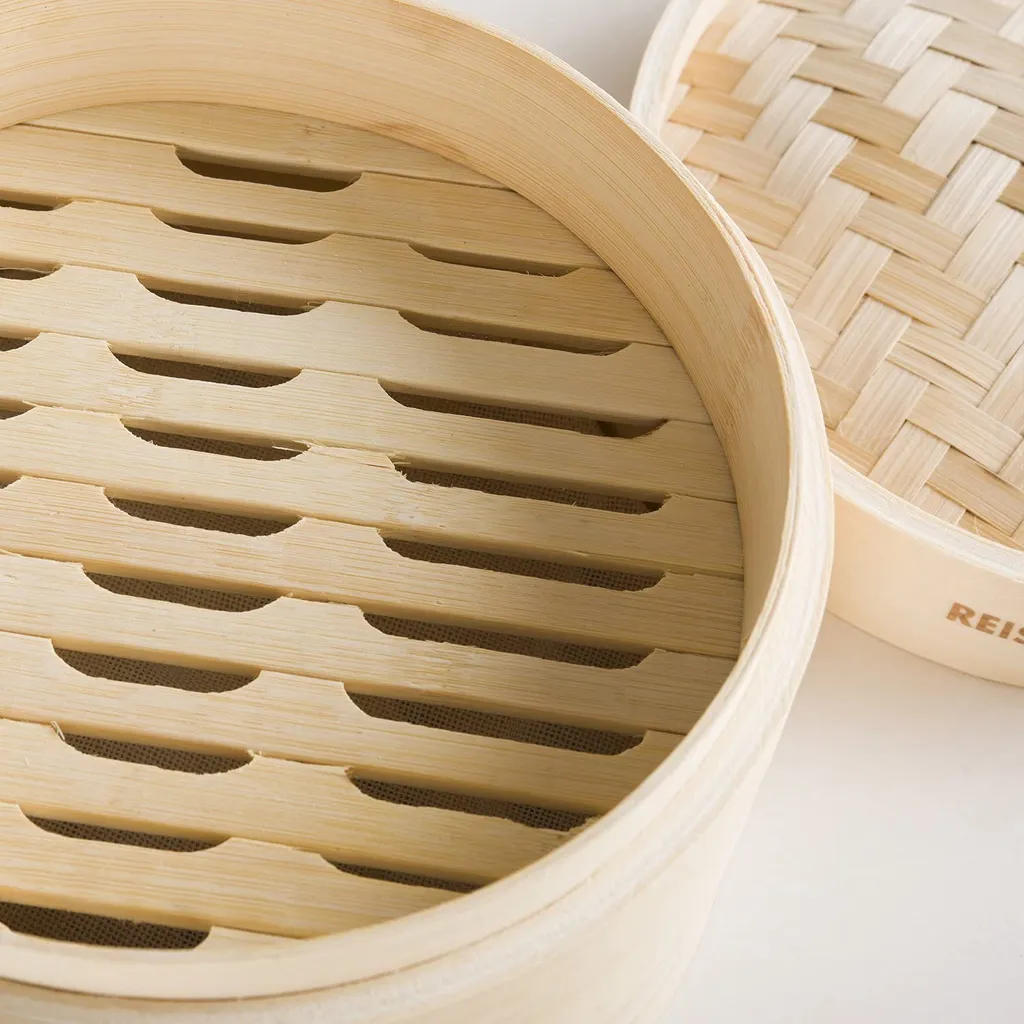 Reishunger Bambusdämpfer (Ø 20 Cm), Für 2 Personen, Inkl. 2 Baumwolltücher – Bild 3