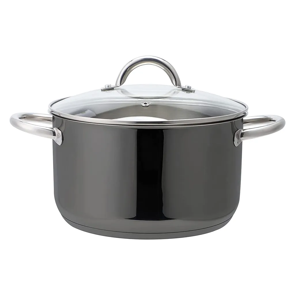 ECHTWERK Kochtopf-Set 8tlg Aus Edelstahl, , Farbe:Schwarz – Bild 6