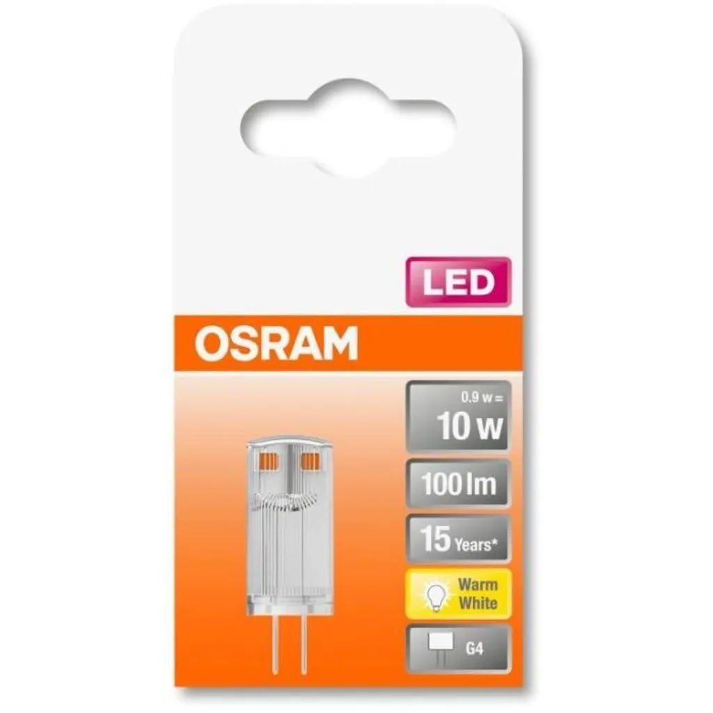 Osram LED Leuchtmittel Star PIN 10 G4 0,9W Warmweiß, Klar – Bild 2