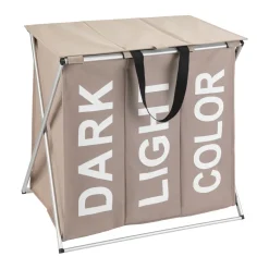 Wenko Wäschesammler Trio Top Taupe