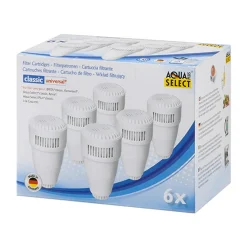 Aqua Select Classic Wasserfilterkartuschen, Patronen Im 6er Pack