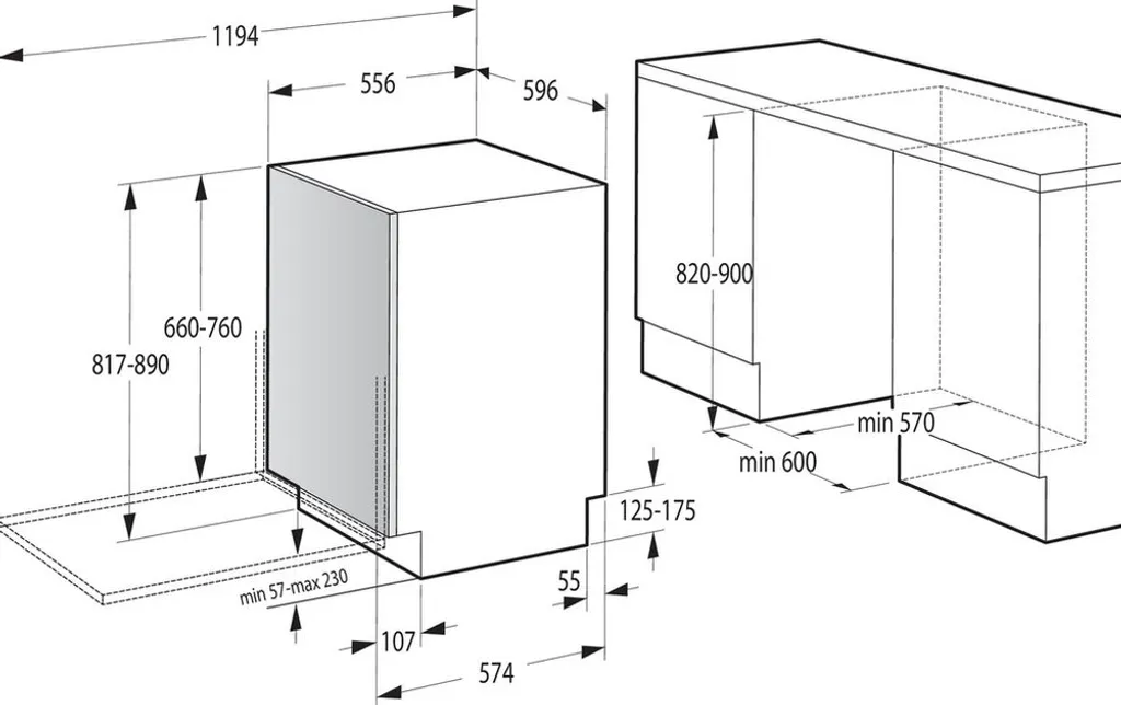 Gorenje GV 671C 60 Vollintegrierbarer Geschirrspüler / 60cm / 16 Maßgedecke / Höhenverstellbarer Oberkorb / SpeedWash In 15 Minuten / Automatikprogramme / Automatische Türöffnung – Bild 6