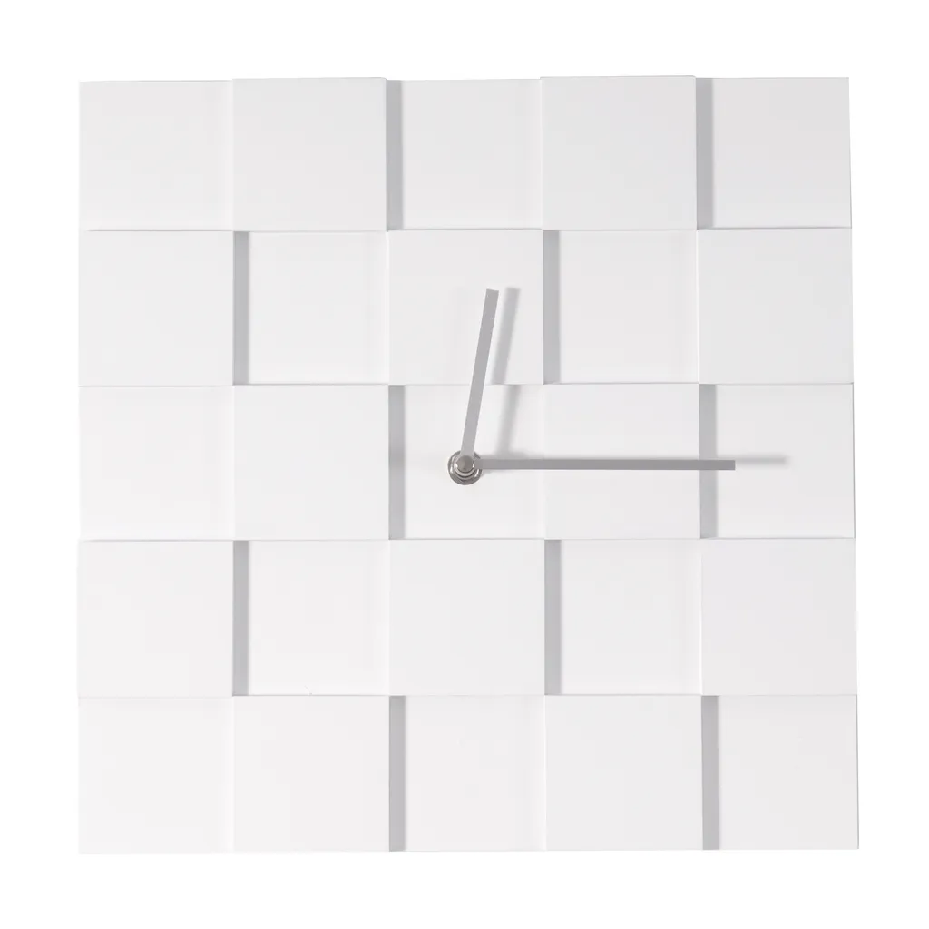 XTRADEFACTORY GMBH DESIGN WANDUHR 3D PLATES | 30cm Quadratische Küchenuhr Moderne Wanduhr – Bild 2