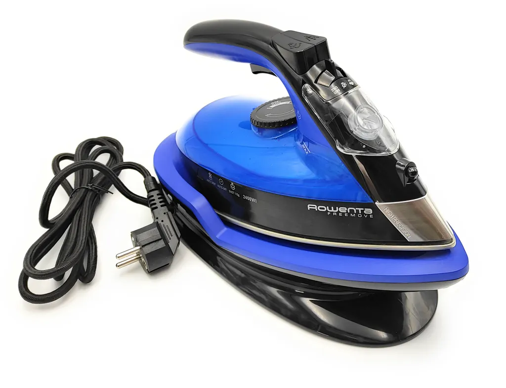 Rowenta DE5010 Dampfbügeleisen Ohne Schnur Mit Ladestation Blau Schwarz – Bild 5
