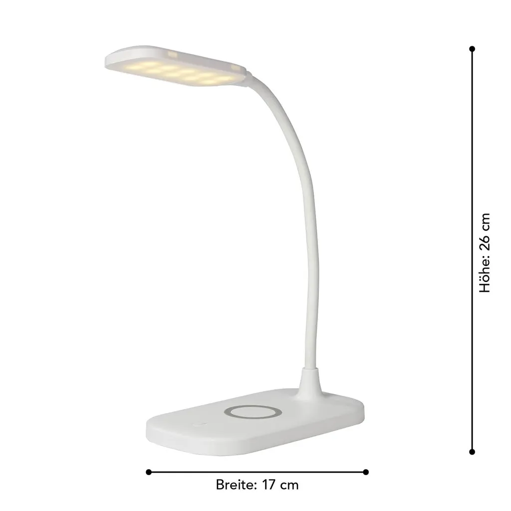 Maxxworld MAXXMEE LED-Tischleuchte Mit Wireless Charging - 3 Farbtemperaturen LED Tischleuchte Tischlampe Lampe USB Leuchte Wireless Touchfunktion Leselampe – Bild 5