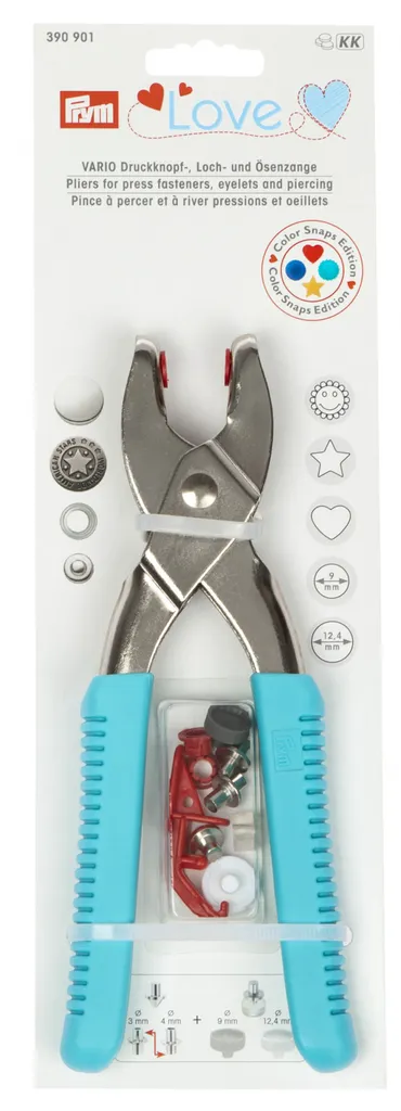 Prym Love Vario Druckknopfzange Ösenzange Lochzange Türkis – Bild 4