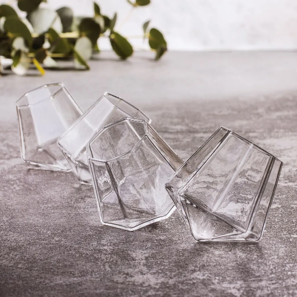 Thumbsup Thumbs Up Diamond Shot Gläser 4er-Set Hochwertiges Glas In Diamant-Form Je 50ml – Bild 6