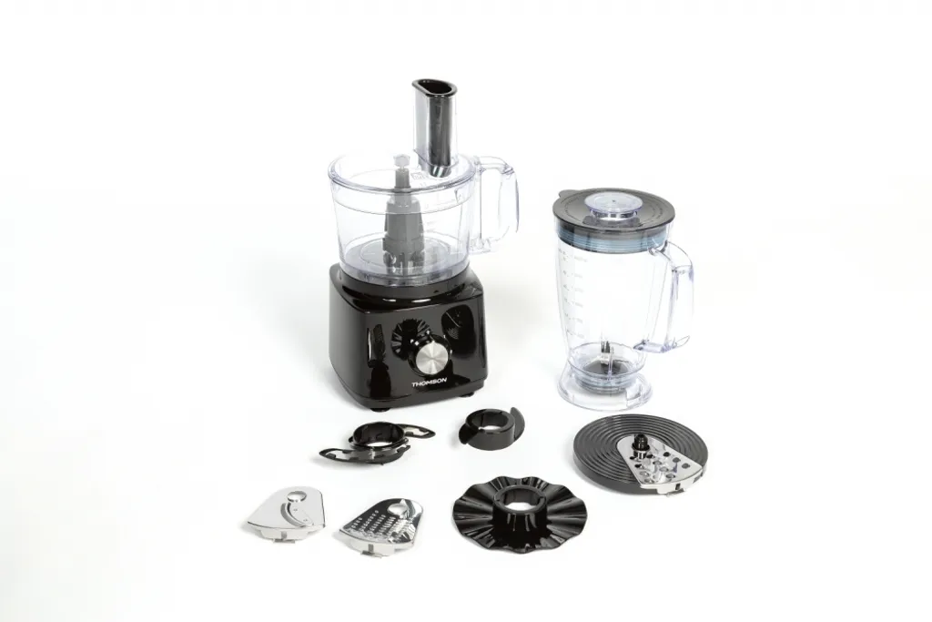 THOMSON Multifunktionsküchenmaschine 750 Watt, Volumen 1,8 Liter, Schwarz – Bild 8