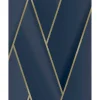 DUTCH WALLCOVERINGS Tapete Geometric Blau Und Golden