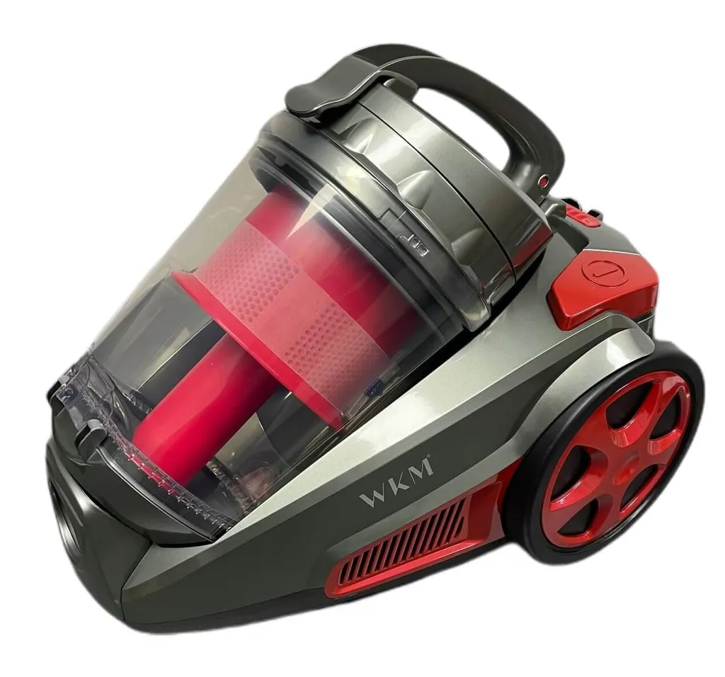WkMet WKM PSC-2300W.17 Zyklon Boden Staubsauger Rot 850W Beutellos HEPA-FILTER 3L KapazitätSauger Putzen Reinigung Höhenverstellbar Teleskoprohr Waschbar Haushalt – Bild 4