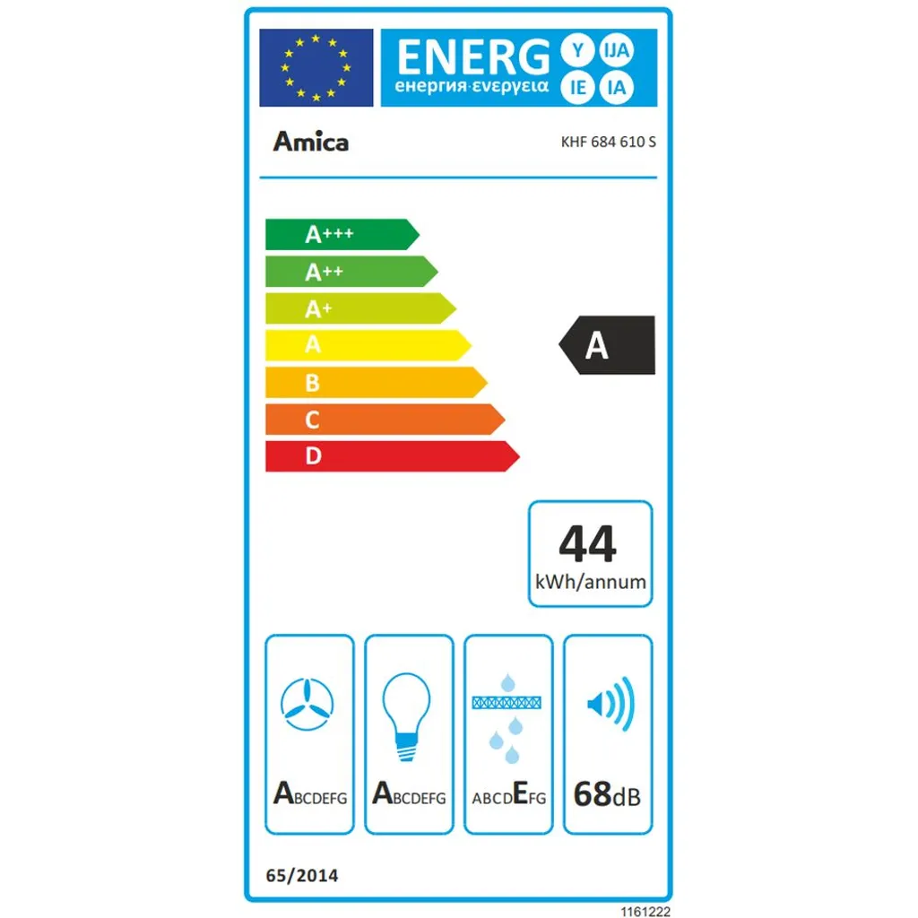 Amica KHF 684 610 S Kopffreihauben - Schwarz – Bild 3