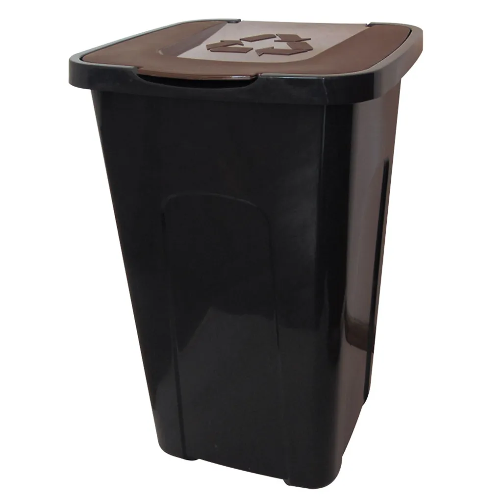 Mülltrennung / Abfalltrennungsbehälter Greg 50 L Braun JOTTA