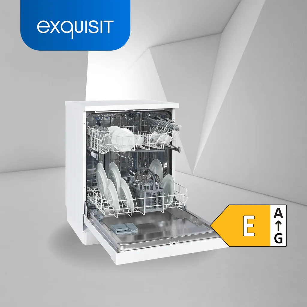 Exquisit Geschirrspüler GSP9312-060E Weiss | 12 Maßgedecke | Weiß – Bild 2