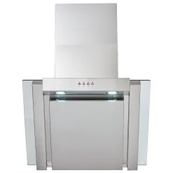 PKM Dunstabzugshaube Mit Randabsaugung Kopffreihaube 9860LZ Edelstahl Glasschirm