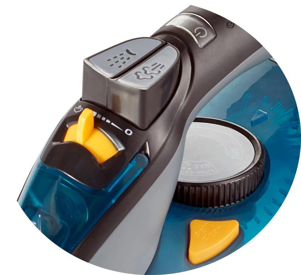 Adler Ad 5032 Bügeleisen Trockenbügeleisen Keramiksohle Schwarz, Blau, Grau 2400 W – Bild 6