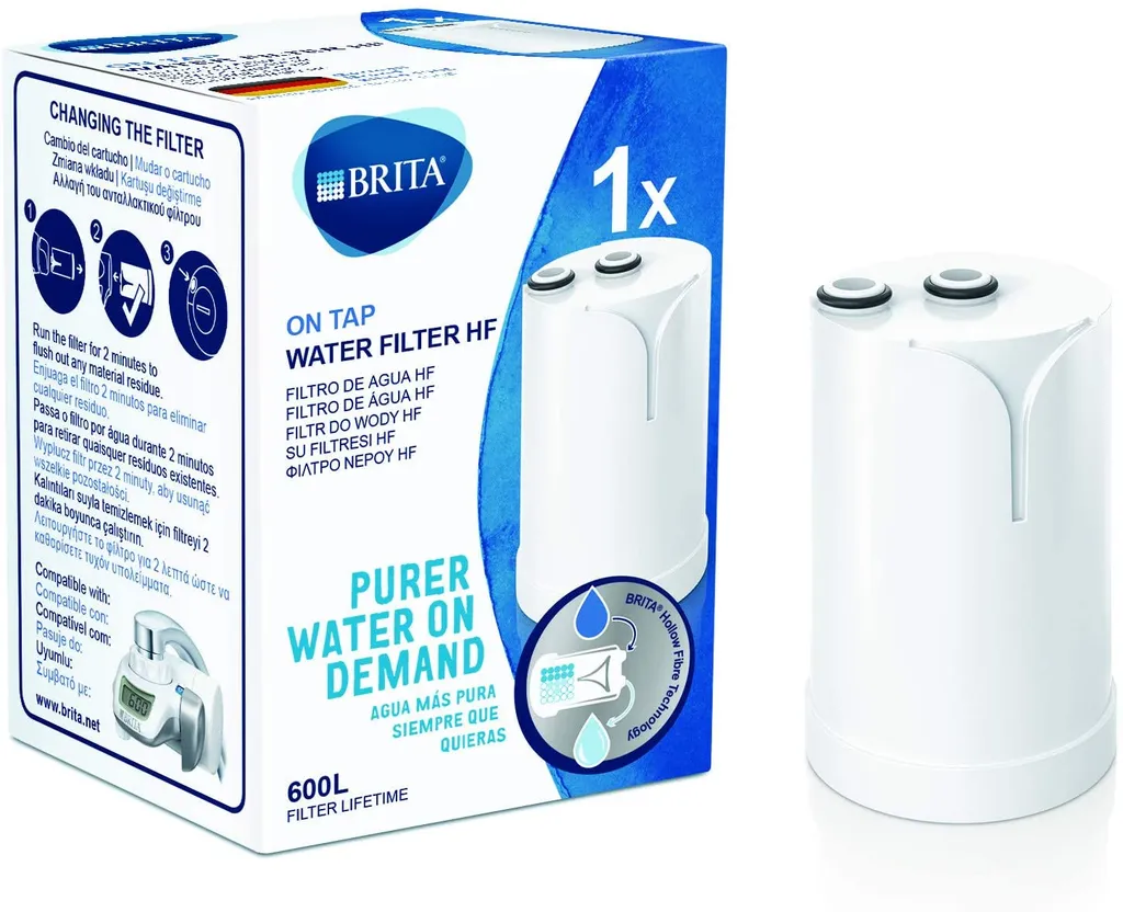 BRITA On Tap Wasserfilter HF, Weiß - Filterlebensdauer Bis 600 Liter (1er Pack) – Bild 4