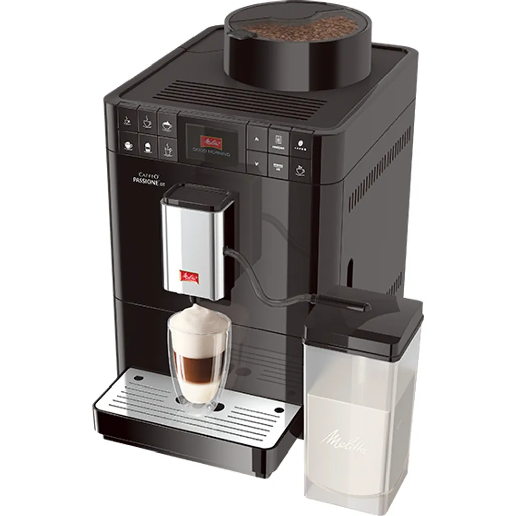 Melitta F53/1-102 Caffeo Passione OT Vollautomatische Espressomaschine, Schwarz