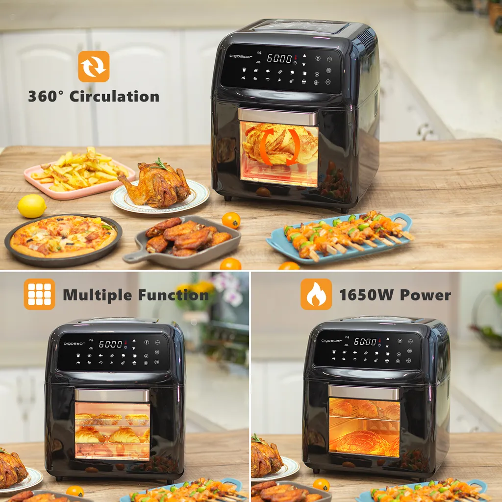 Aigostar Master 30LVU - 10L Heißluftfritteuse, 14 In 1 Heißluftofen Mit Digitalem LED-Touchscreen, 1650 W ölfreies Frittieren, Inklusive 5 Zubehörteilen. – Bild 5
