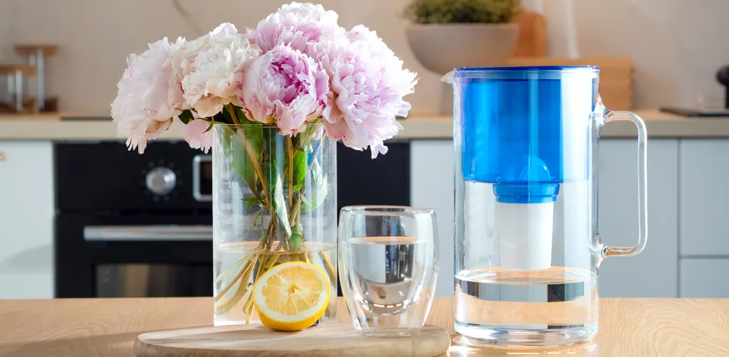 Wessper Glas Wasserfilter 2,5 L Mit 4 Filterkartuschen, Kompatibel Mit Brita Classic-Blau – Bild 4