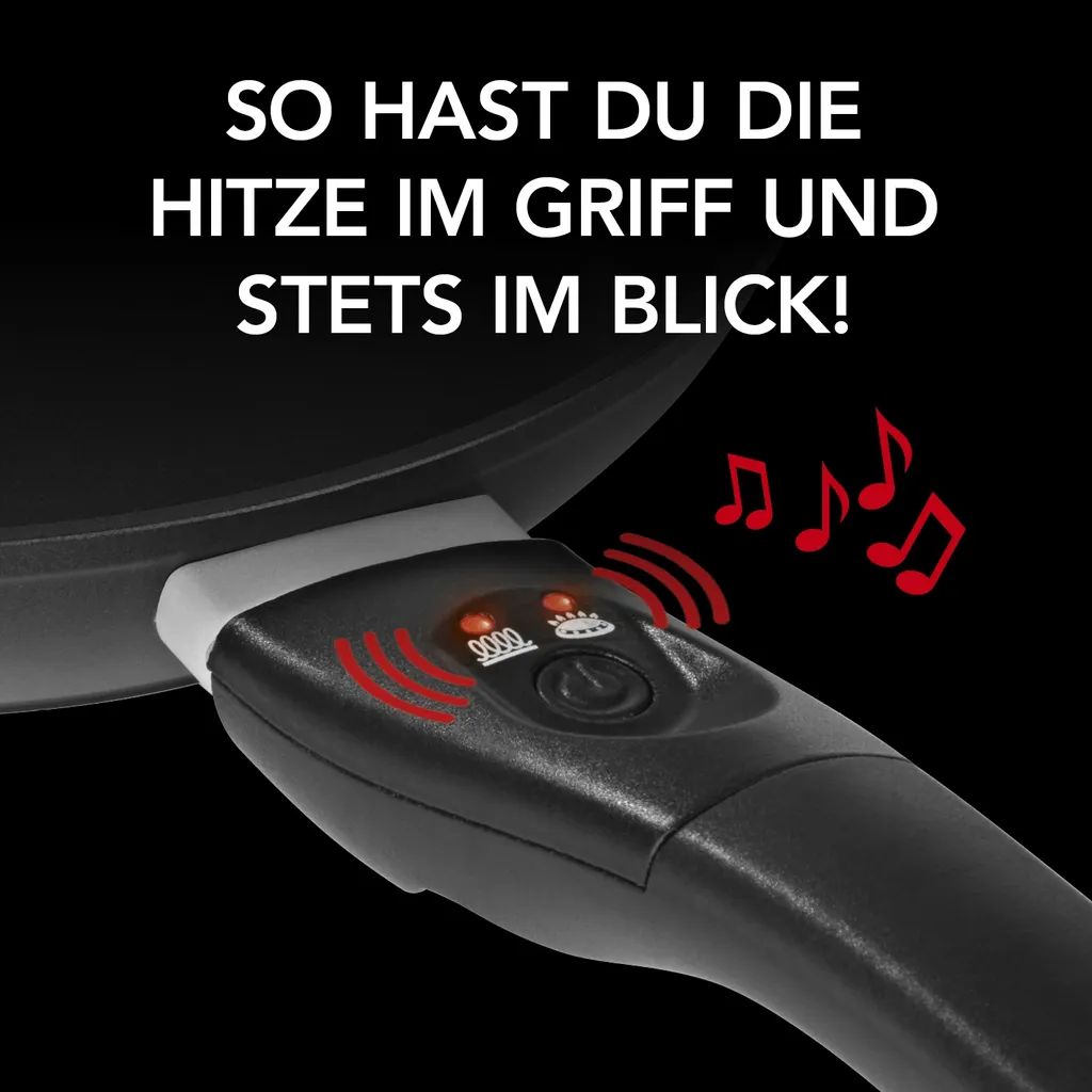 Maxxworld Pfanne Bratpfanne LED Anzeige Signalton Beschichtung Antihaft Induktion Kochen – Bild 3