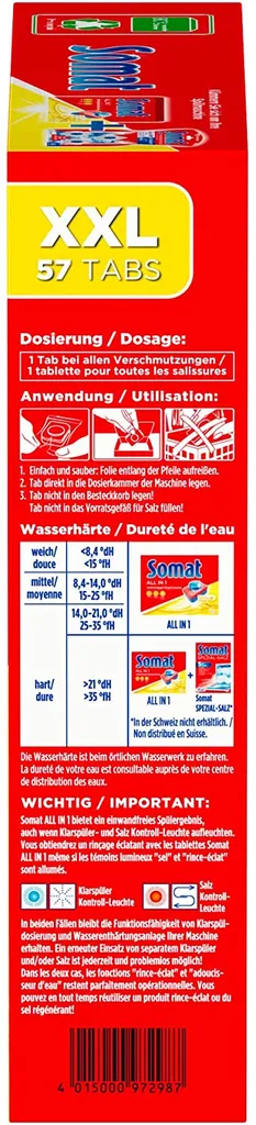 Somat All In 1 Spülmaschinen Tabs 7x57 Geschirrspül Tabs XXL Pack Spülmaschine – Bild 3