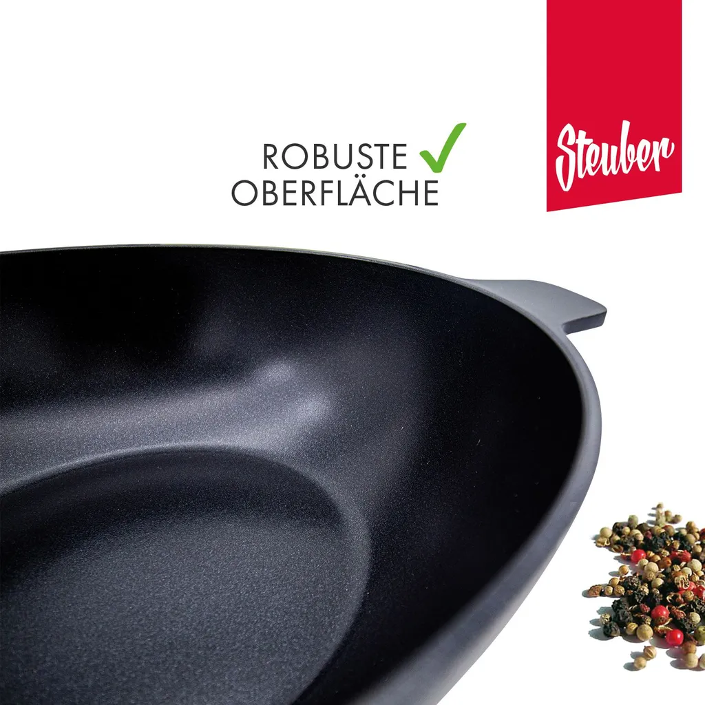 Steuber Aluguss Bratpfanne Ø24 Cm, Ceratherm-Premium Beschichtung, Induktion – Bild 4