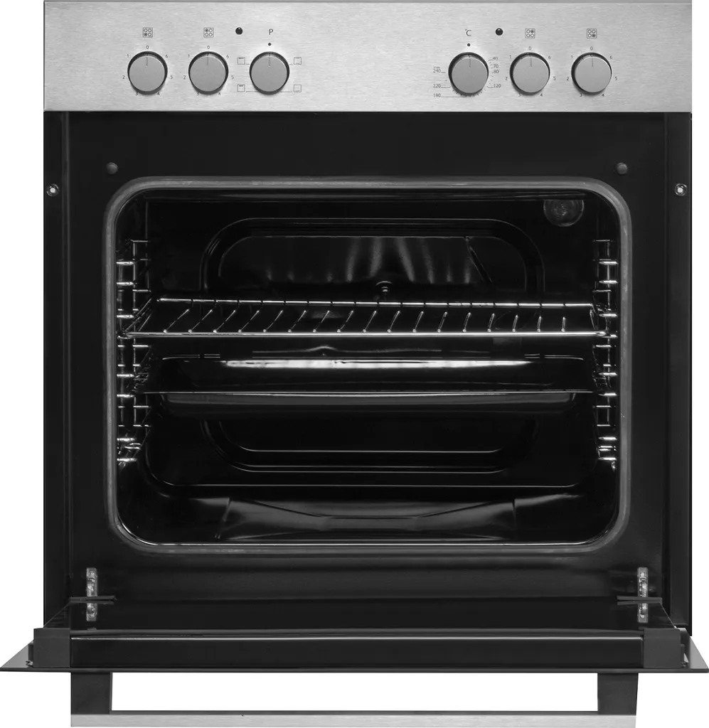 Respekta Backofen Einbauherd Glaskeramikkochfeld Herdset Edelstahl Grill Umluft – Bild 2