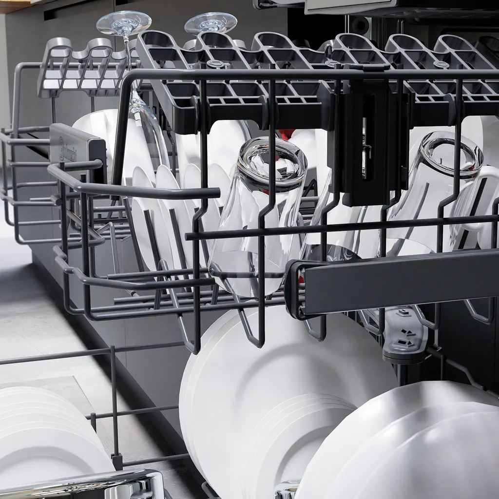 Bauknecht BCIC 3T333 PFE Vollintegrierbarer Geschirrspüler 60 Cm / 14 Maßgedecke / 7 Standardprogramme Und 1 Sensorprogramm/PowerClean/ActiveDry/Besteckschublade/MultiZone /Vollwasserschutz – Bild 2