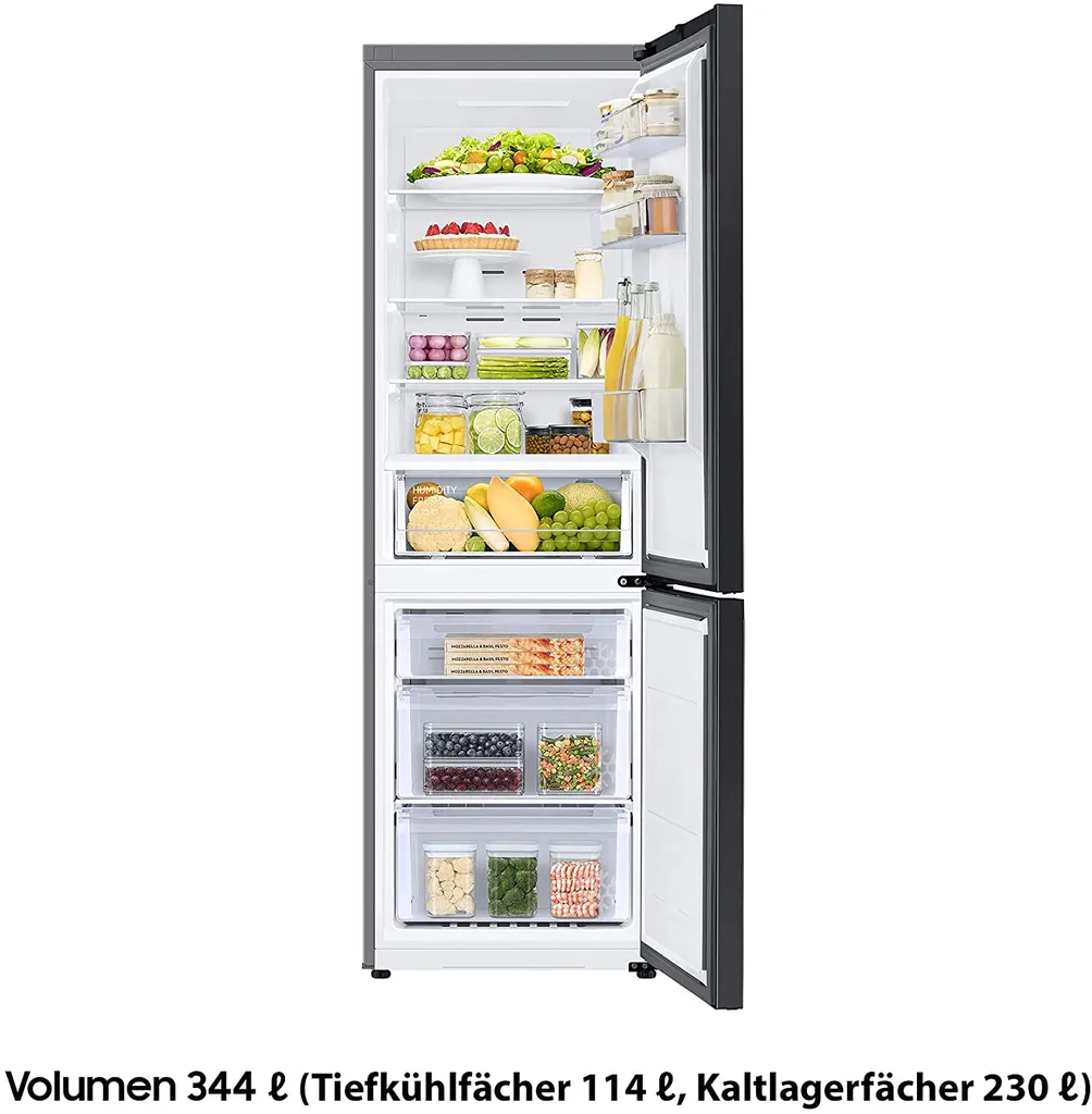 Samsung Bespoke RL34A6B0D22/EG Kühl-/Gefrierkombination Mit SpaceMax™-Technologie/All-Around Cooling/No Frost+ / Power Cool + Power Freeze, 185cm, 344ℓ, 35 DB(A) – Bild 9