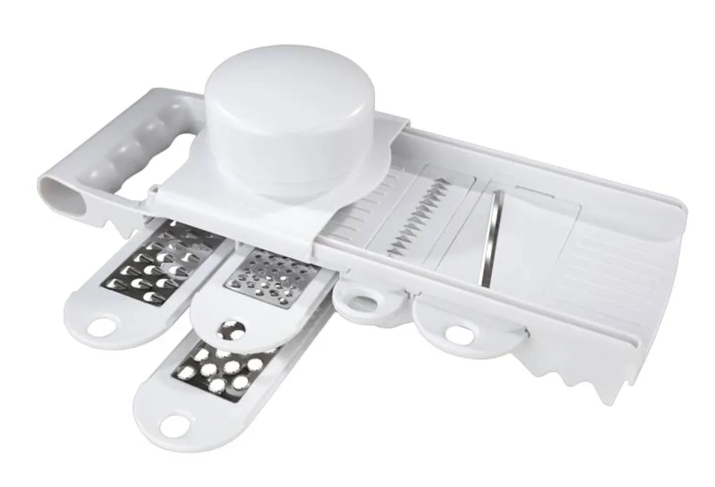 Alpina Switzerland Alpina Multireibe - Dünnschäler Und Reibe-Set - Edelstahlmesser - Weiß – Bild 11