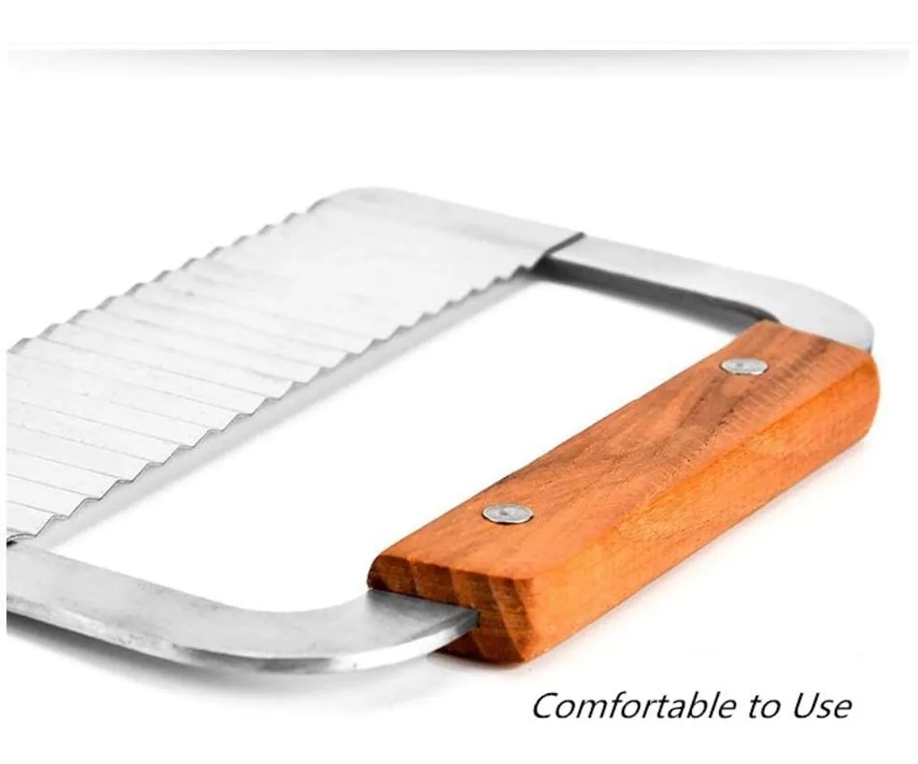 Mmgoqqt Edelstahl Wellenschneider Gemüsehobel, Kartoffelschneider Kartoffel Cutter Seifenschneider Küche Schneidwerkzeug Für Kartoffeln Karotten Gurken Handgemachte Seife – Bild 5
