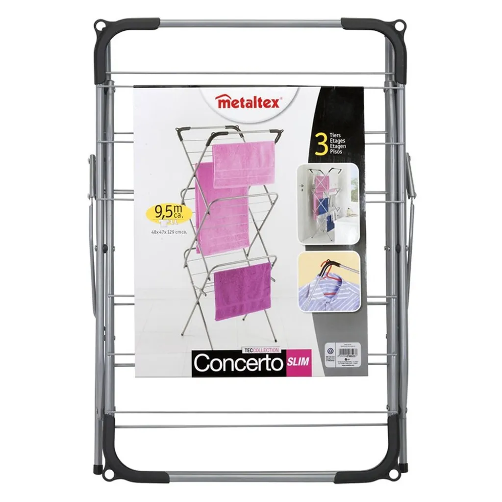 Metaltex Turm-Wäschetrockner Mit 3 Etagen Tec Concerto Slim 9,5 M – Bild 8