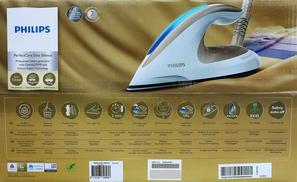 Philips GC9642/60 PerfectCare Elite Silence Dampfbügelstation – Bild 3