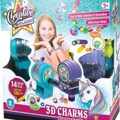 XTREM Toys & Sports Spielwaren Creative Studio: 3D Charms - Starter Set Einhorn Schmuck-Bastelsets Basteln & Kreativitätsspielzeug