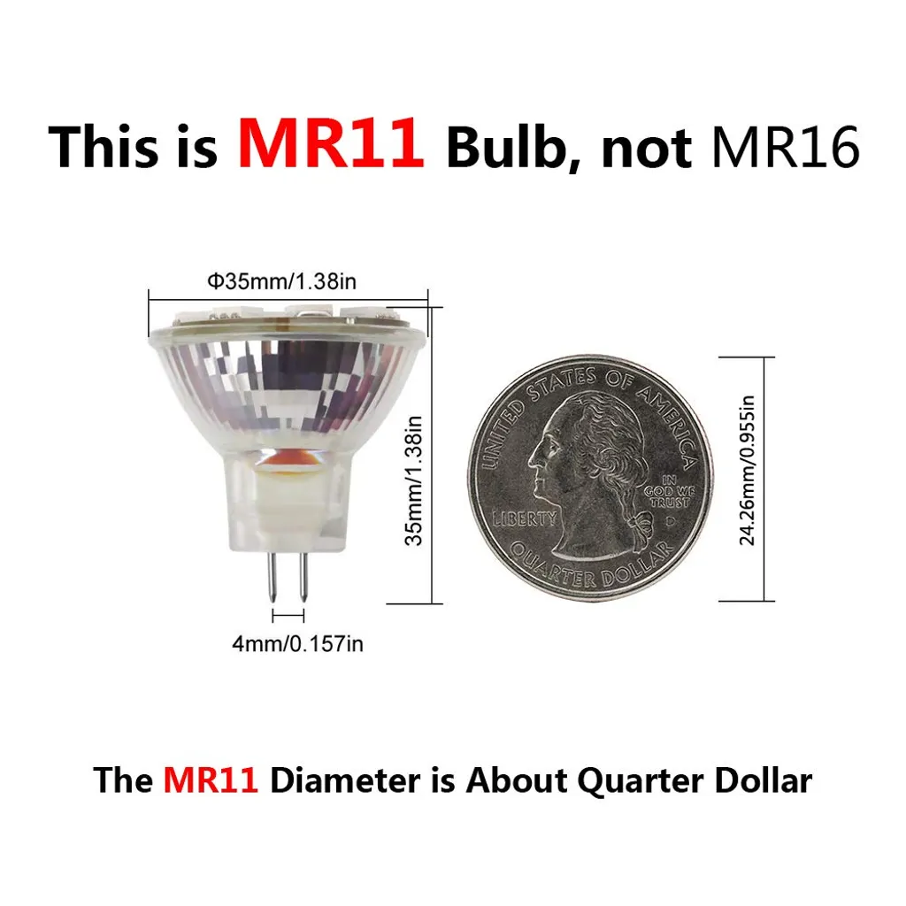 PMS 10 Stück 3W LED Lampe GU4 MR11 Lampen Leuchtmittel Glühbirnen Warmweiß – Bild 4