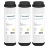 Wessper 3 Stück Wasserfilter Kartusche, Aktivkohle Granulat Filter 10 Zoll, Enteisenungskartusche, Filterkartusche Wasserreinigungs 25,2 Cm | Für Umkehrosmoseanlagen, Trinkwasser