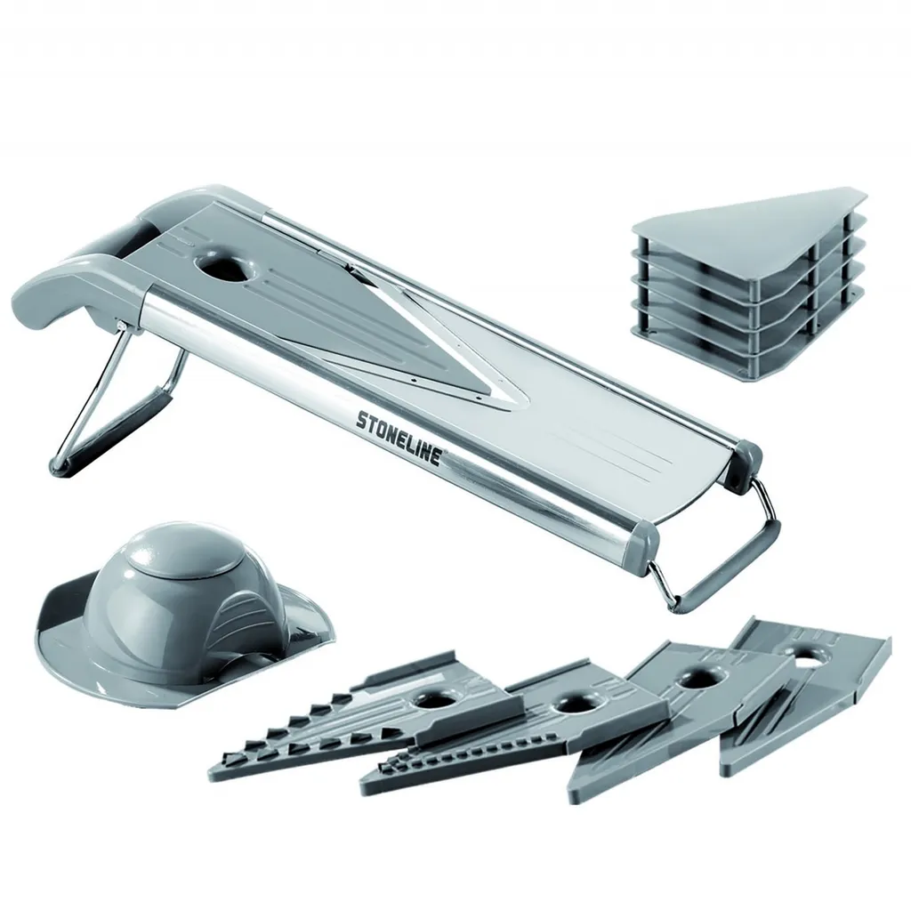 Stoneline Edelstahl Gemüsehobel Mit 5 Schneideinsätzen