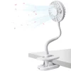 Jormftte Klippbarer Ventilator Akku Leise USB Klemmbarer Tischventilator Schwenkbar 360° 3 Geschwindigkeiten Wiederaufladbar Schreibtisch Mini Auto Clip-Ventilator Fan