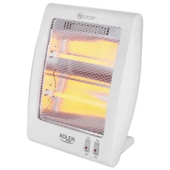 Adler Heater AD 7709 Halogen-Heizstrahler, 800 W, Anzahl Leistungsstufen 2, Weiß