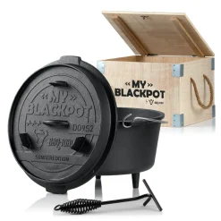 BBQ-Toro Dutch Oven "My Blackpot", 9,0 L Sonderedition Inkl. Holzkiste, Gusstopf