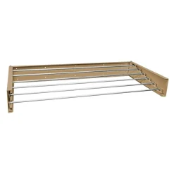 Compar Wandwäschetrockner Aus Metall, BHT 100x13x3 Cm, Offene Tiefe 50 Cm, 4 Kg Cappuccino