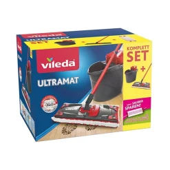 Vileda Wischmops & Bodenwischer Ultramat 2in1 Box Inkl. Gratis Ersatzbezug Microfaser Sensitive